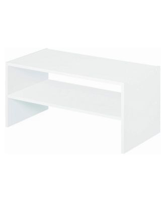 24 Inch Wide Horizontal Stackable Closet Storage Organizer, White