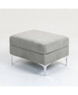 Streamdale Modular Sectional Sofa Square Ottoman Module,Storage Ottoman Footrest,Gray