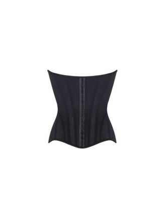 Women's Chic low-waist black fitted corset