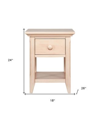 One Drawer Nightstand for Minimalist Bedrooms and Compact Storage