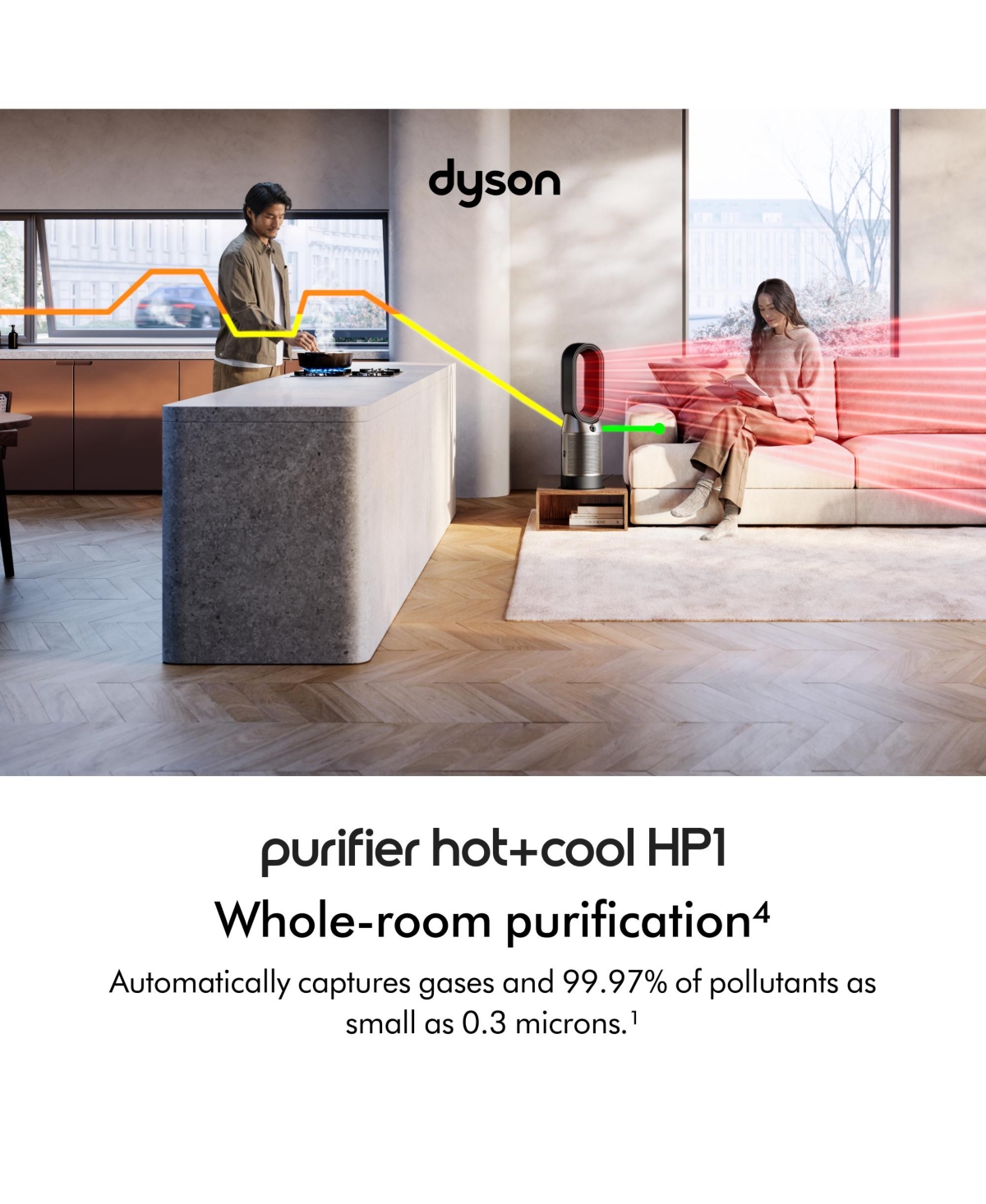 Dyson Purifier Hot+Cool HP1 | White/Silver