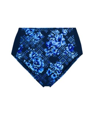 Women's Seamed High Waisted Bikini Bottoms