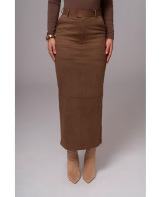 Women's Joy Suede Maxi Skirt