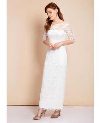 Women's Lila 3/4 Sleeve Lace Maxi Gown