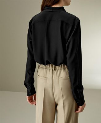 Women's Silk Bowtie Blouse