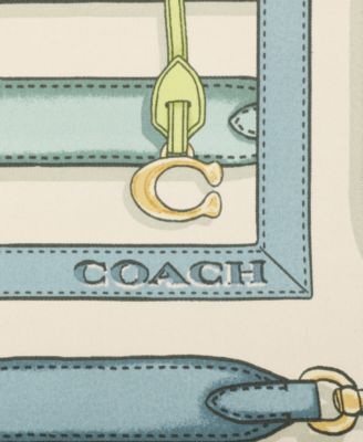 Bag Strap Print Silk Square Scarf