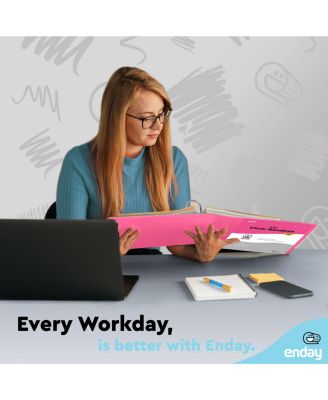 3-Ring Binder with Clear View Cover and 2 Inside Pockets – Heavy Duty Durable Binder for School Supplies, Office Organization, or Home Use – Colored Binder for Documents, Notes, Reports, and More