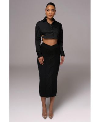 Women's Merine Knit Midi Skirt