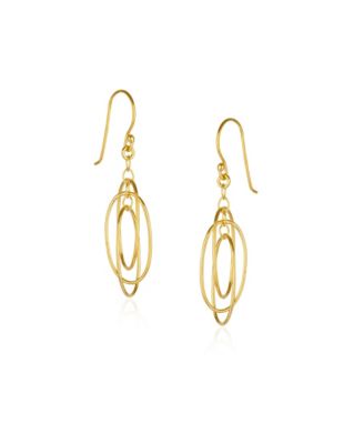 Spero London Nested Loop 3D Drop Earring in Sterling Silver - Gold 53$