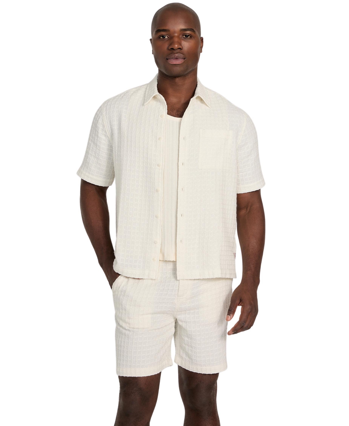 Men's Fisher Texture Shirt - White