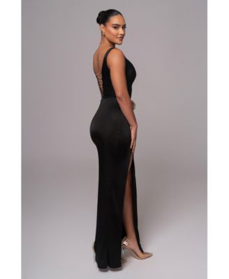 Women's Cowl Neck Chain Dress