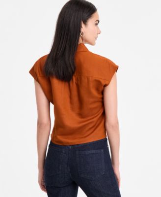 トップス imc I.N.C. International Concepts Women's Embellished-Neckline
