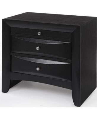 Three Drawer Solid Wood Nightstand – Functional and Elegant Bedroom Storage Solution