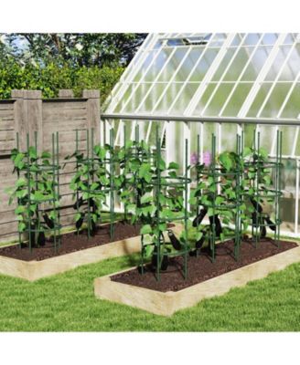 3 Pack 60 inch Adjustable Tall Plant Support Trellis for Climbing Plants