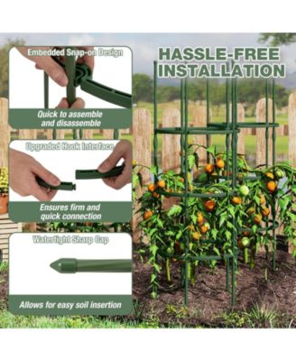 3 Pack 60 inch Adjustable Tall Plant Support Trellis for Climbing Plants