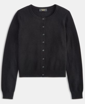 Petite Cashmere Crewneck Button-Front Cardigan, Exclusively at Macy's 