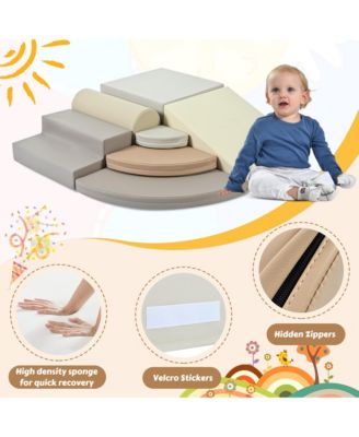 Streamdale Pizza-Shaped Soft Foam Climbing Blocks for Toddlers
