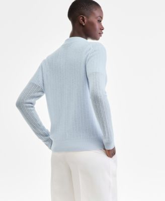 Women's Pointelle Boyfriend Cardigan, Macy's Exclusive