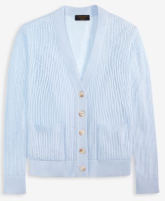 Women's Pointelle Boyfriend Cardigan, Macy's Exclusive