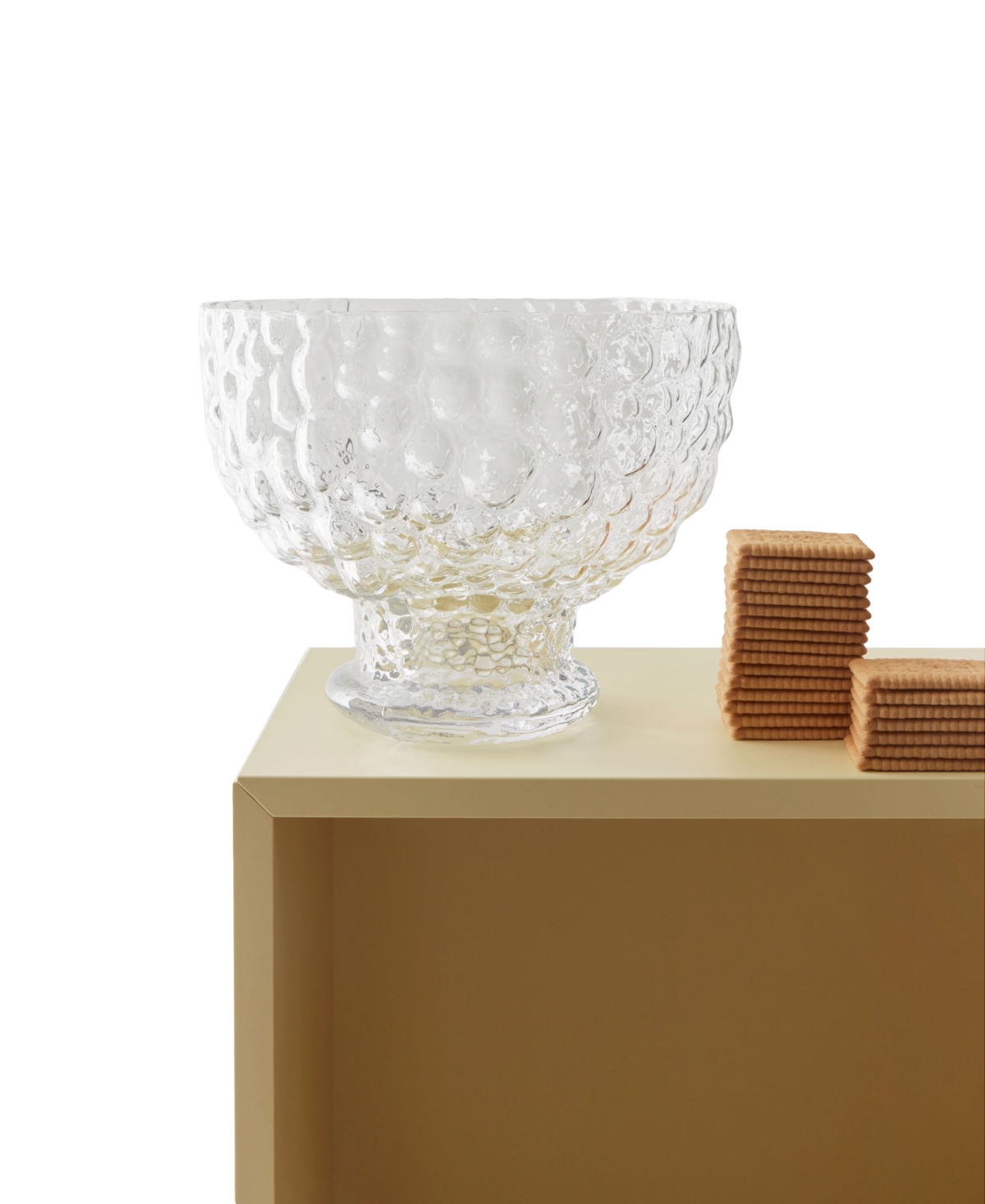 Shop Kosta Boda Crystal Round 7.5" Moss Bowl