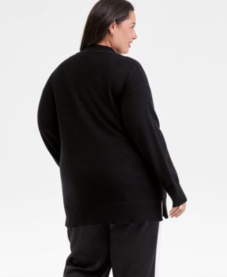 Plus Size 100% Cashmere Button-Front Cardigan, Macy's Exclusive