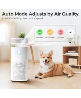  Air Purifier with Humidifier, H13 HEPA & Carbon Filter, 500m /h CADR, VOC/Humidity Sensor, Auto Mode, Night Light, for Large Rooms up to 60㎡ ( 55dB)