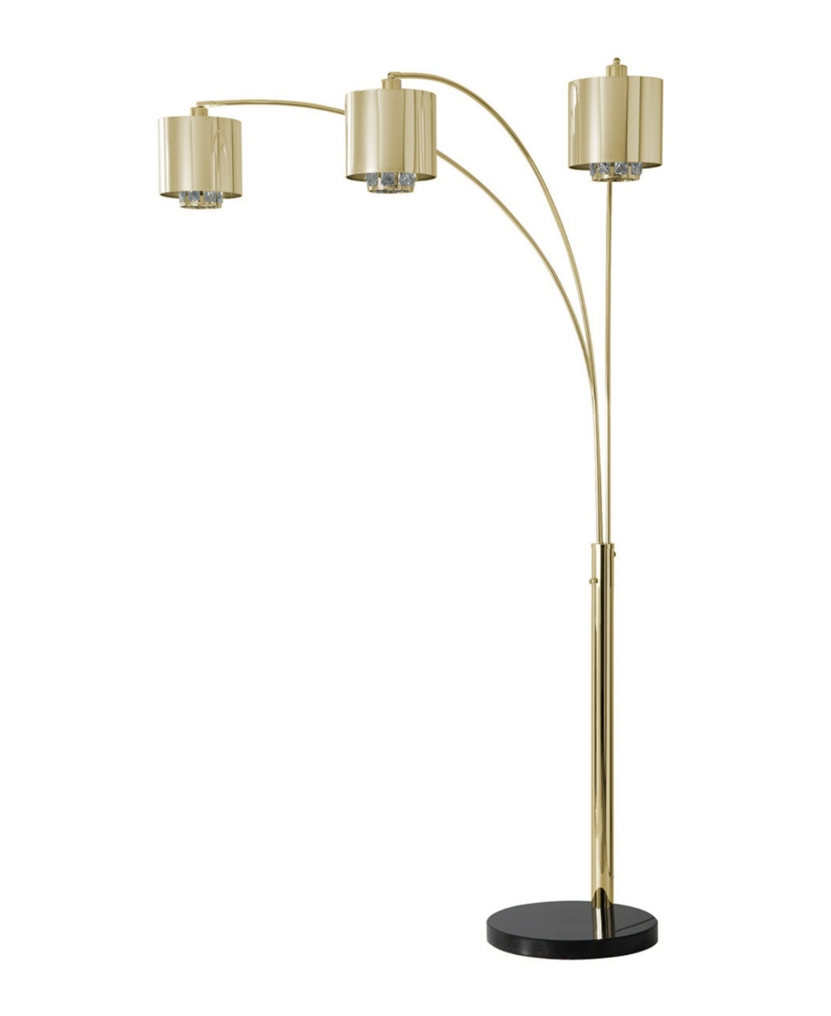 Nova of California 90" Metal Marilyn 3 Light Arc Floor Lamp