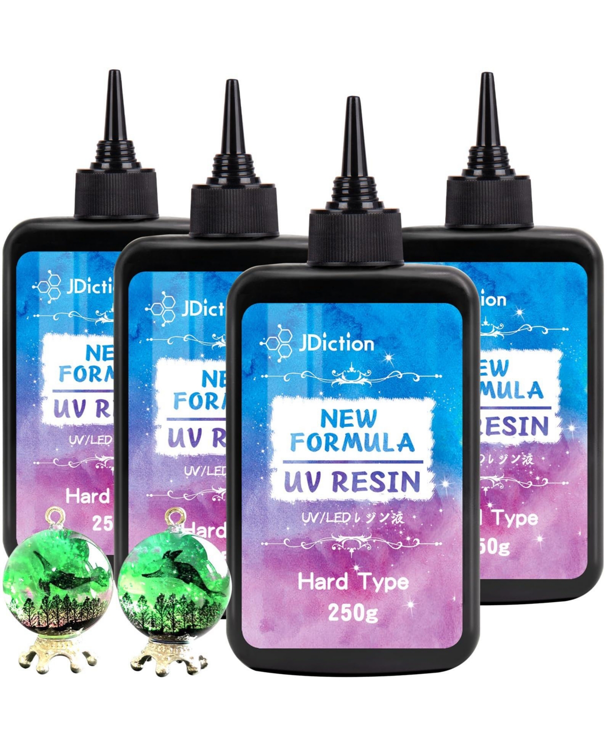 1000g Solar Cure Uv Resin Kit - Crystal Clear Hard Resin for Jewelry Making, Casting & Coating Diy Crafts