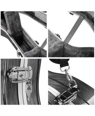 Hard ABS Hardshell with Backpack Straps Dreadnought Acoustic Guitar Case