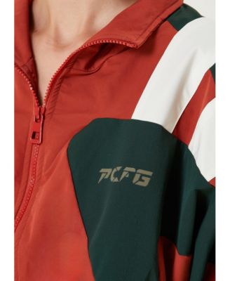 Women's Oversized Nylon-Blend Boomerang Track Jacket