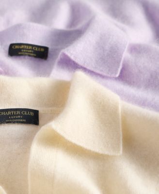 Women's Brushed 100% Cashmere Collared Sweater, Macy's Exclusive