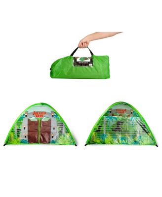 Jurassic Park Gates Indoor Bed Tent Pop-Up Canopy | 72 x 36 x 41 Inches