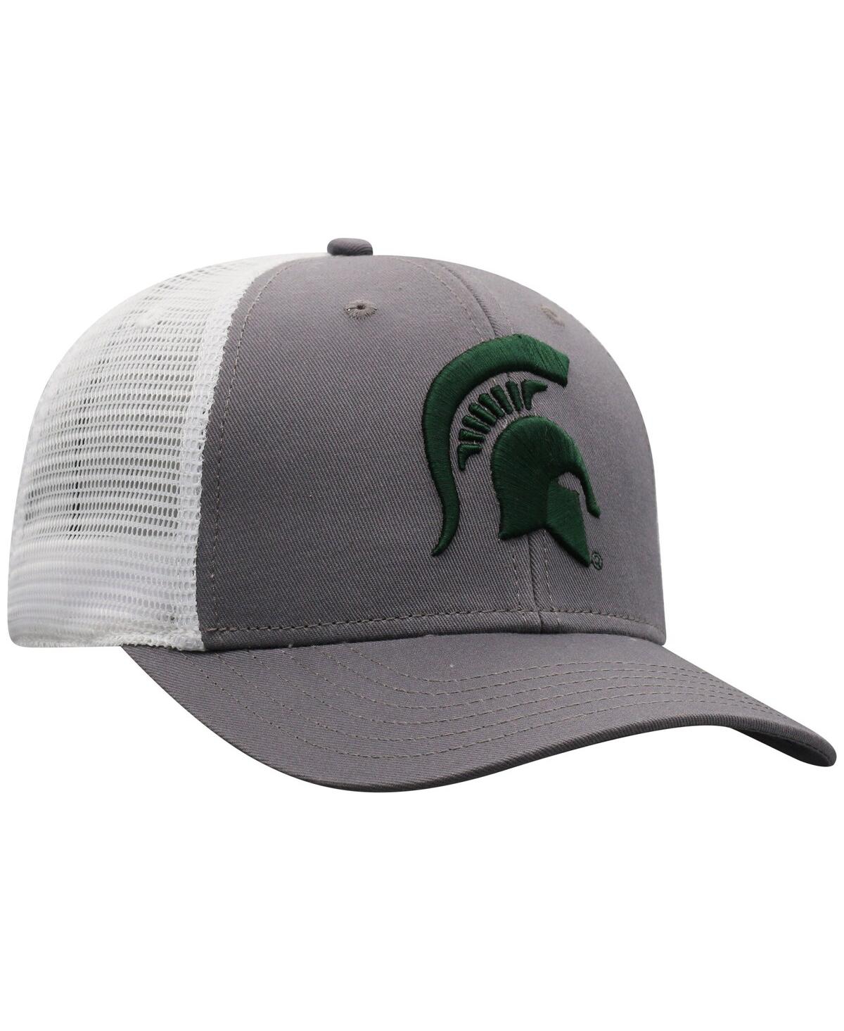Top Of The World Men's Gray Michigan State Spartans Trucker Adjustable Hat