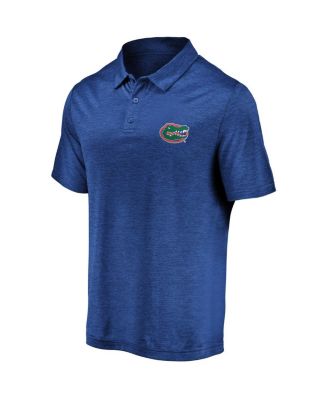Men's Royal Florida Gators Primary Logo Striated Polo Shirt