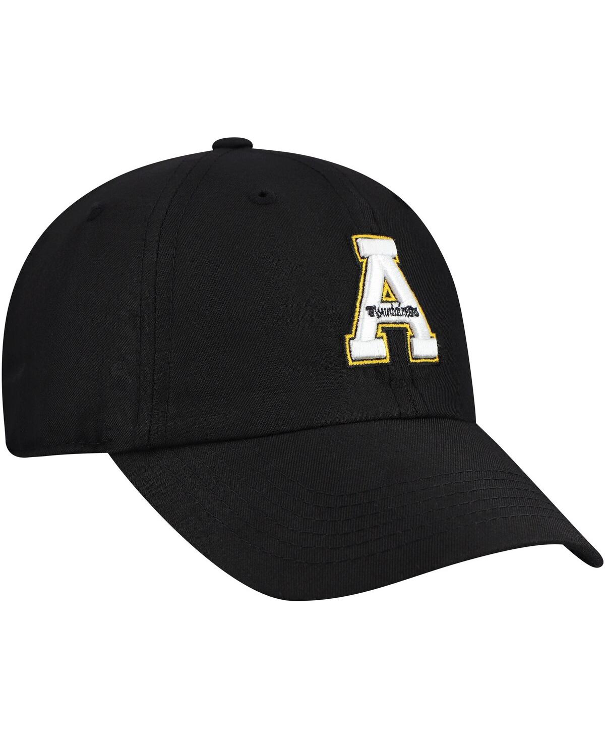 Top Of The World Men's Black Appalachian State Mountaineers Staple Adjustable Hat