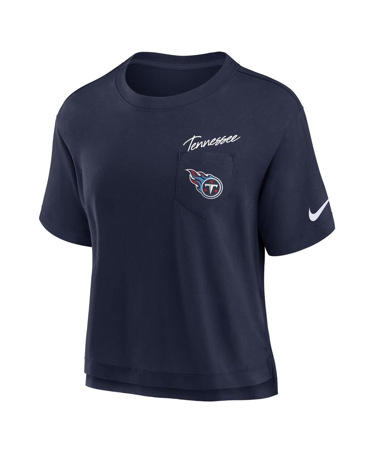 Nike Women's College Navy Tennessee Titans Performance Pocket T-shirt
