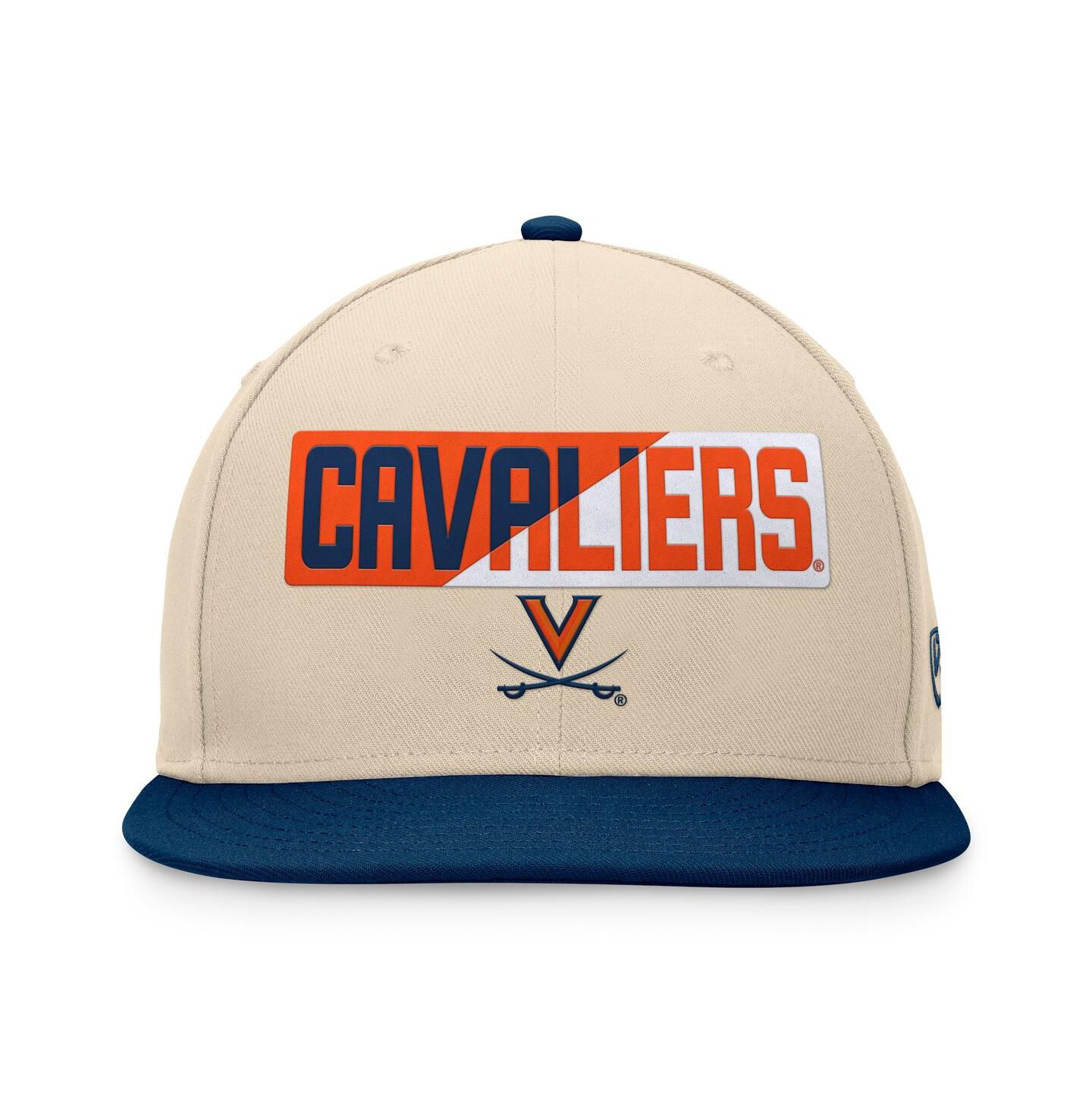 Мужская кепка Top of the World Khaki Virginia Cavaliers Goalaso Snapback Hat — фото 2