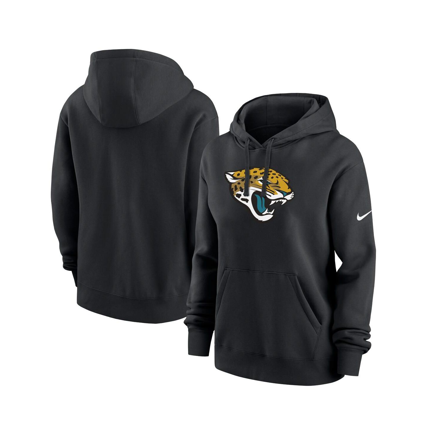 Женское худи Nike Black Jacksonville Jaguars Club Fleece Pullover — фото 1
