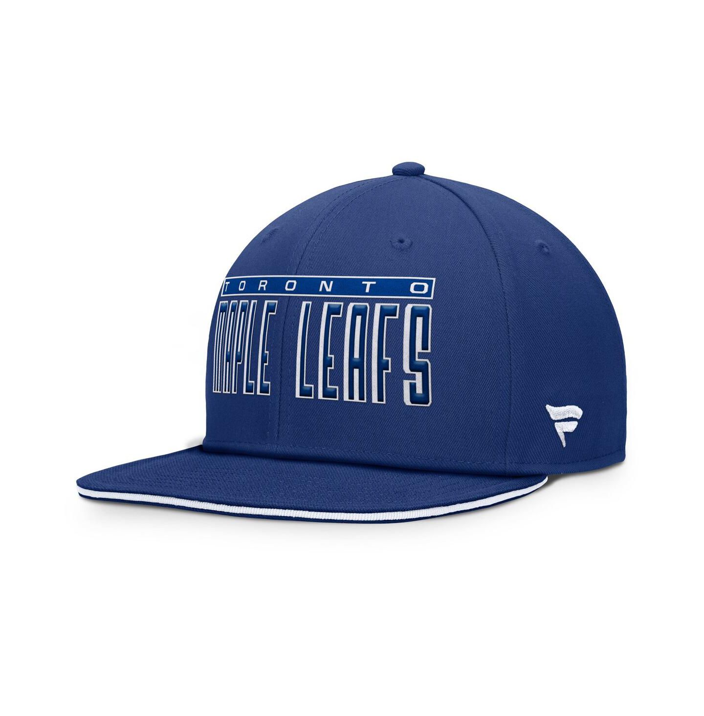 Мужская кепка Fanatics Blue Toronto Maple Leaf's Fundamental Gino Stack Snapback Hat — фото 1