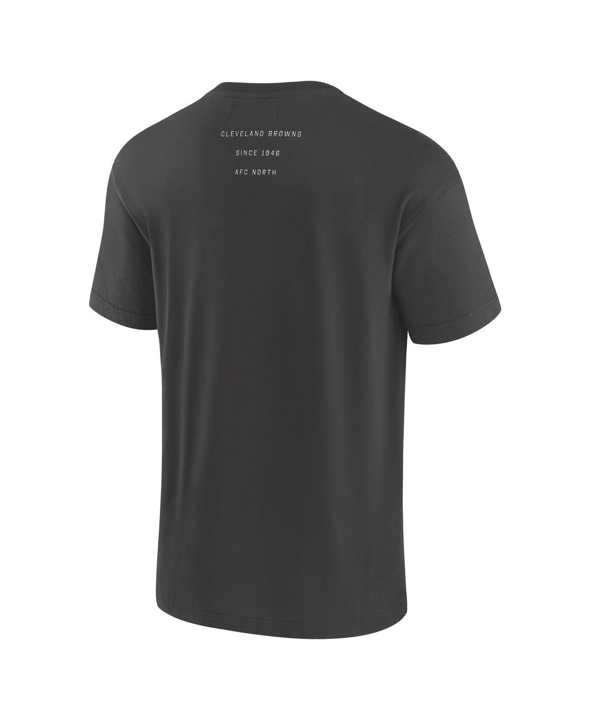 Fanatics Men's Charcoal Cleveland Browns Elements Weathered Tonal Future Ground T-shirt