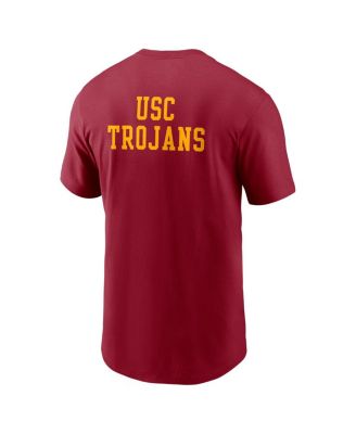 Men's Cardinal USC Trojans 2-Hit Stacked T-Shirt