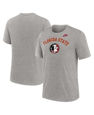 Nike - Men's Heather Gray Florida State Seminoles Legacy Arch Tri-Blend T-Shirt
