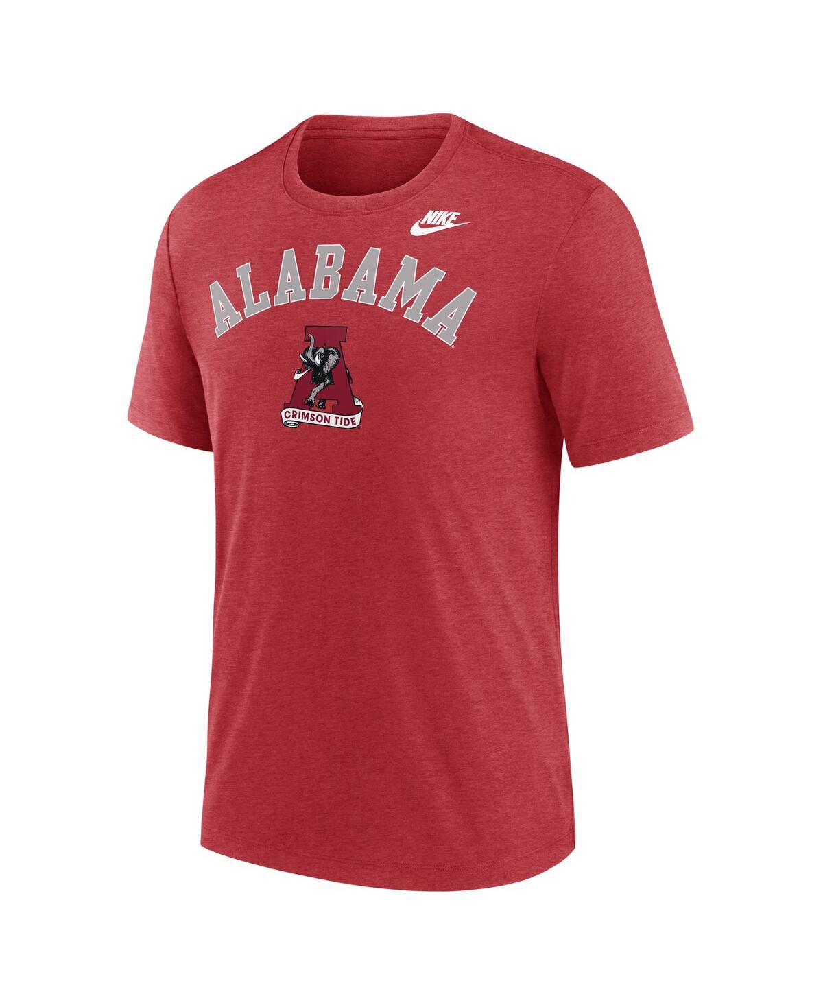Nike Heather Crimson Alabama Crimson Tide Legacy Arch Tri-blend T-shirt In Red