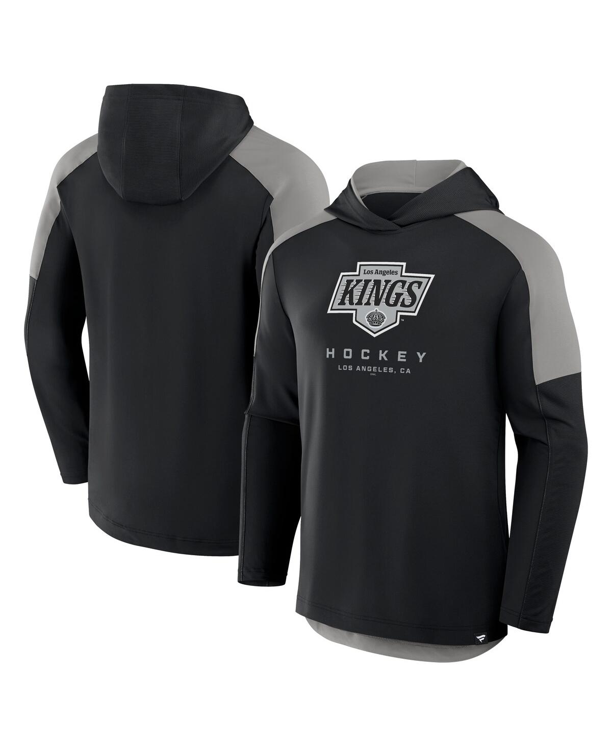 Fanatics Men's Black Los Angeles Kings Meta Game Transitional Pullover Hoodie