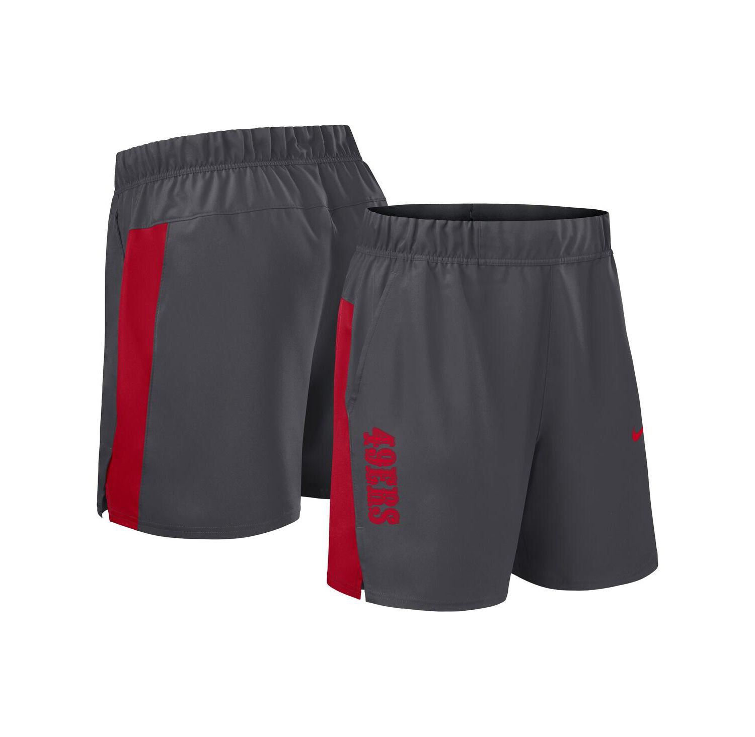Men's Gray San Francisco 49ers Woven Victory Performance Shorts