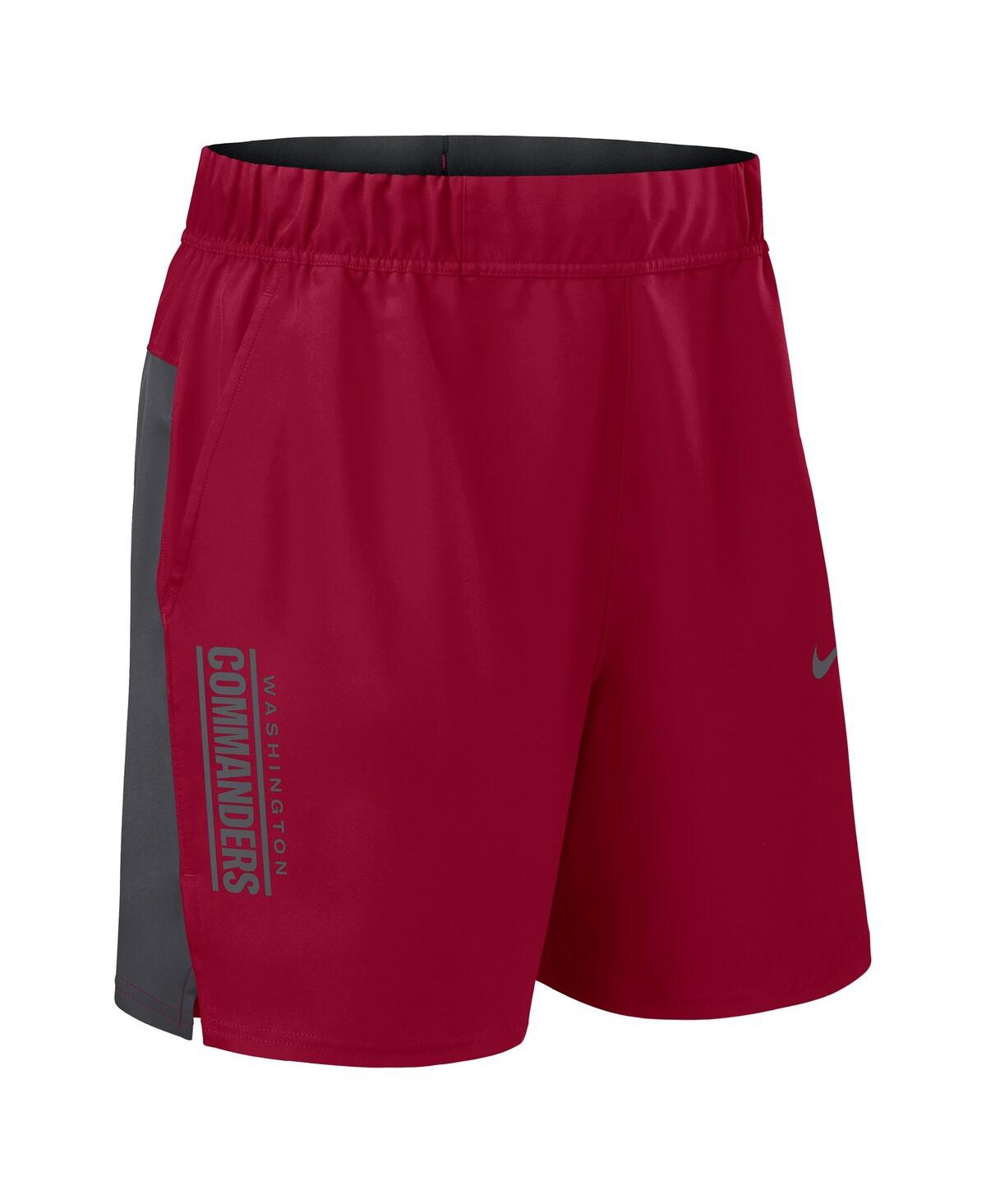 Nike Burgundy Washington Commanders Woven Victory Performance Shorts In Red