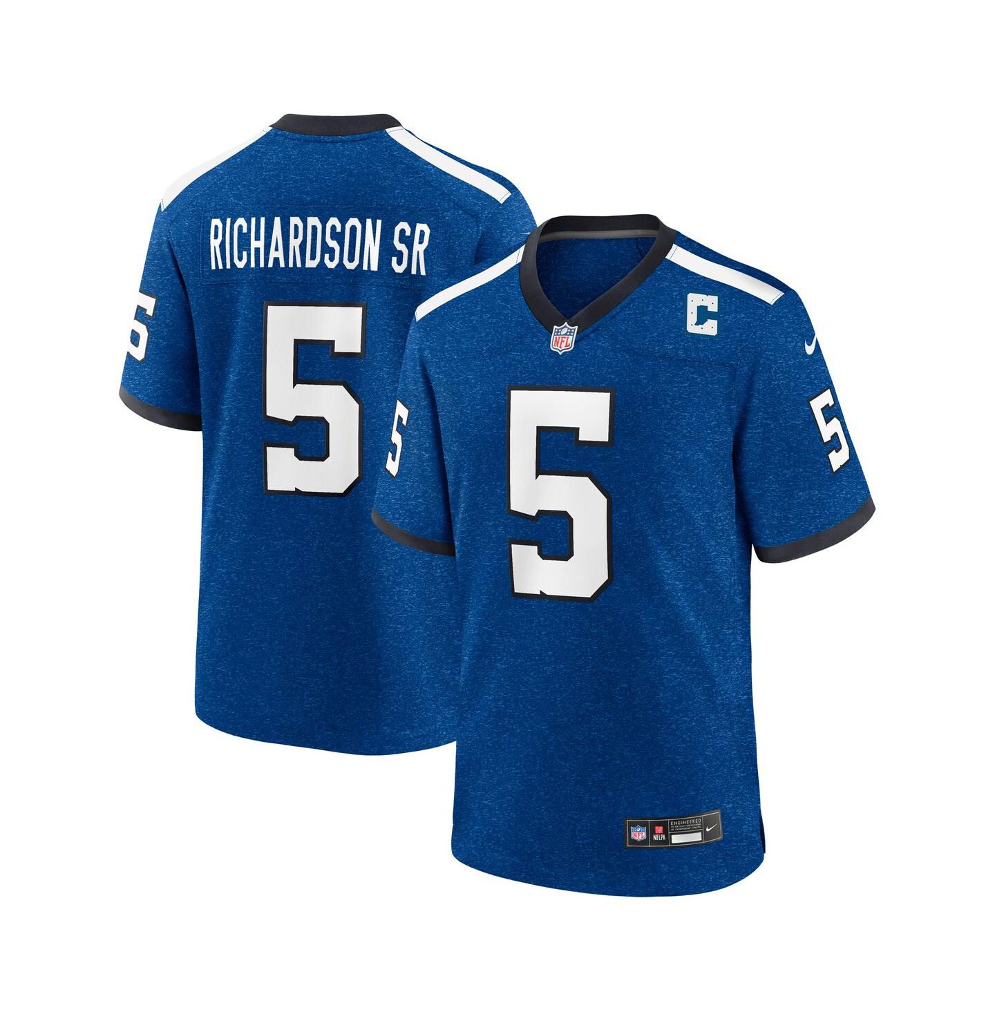 Мужской топ Nike Anthony Richardson Sr. Royal Indianapolis Colts Alternate Indiana Nights Game Jersey — фото 1