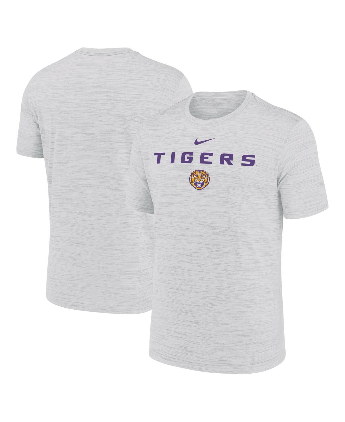 Nike Men's Ash Lsu Tigers 2025 Sideline Velocity Performance T-Shirt - Ash