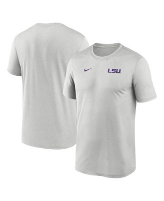 Men's Gray LSU Tigers 2025 Sideline Small Logo Legend Performance T-Shirt