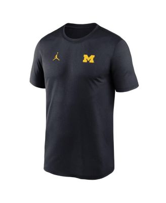 Men's Navy Michigan Wolverines 2025 Sideline Small Logo Legend Performance T-Shirt
